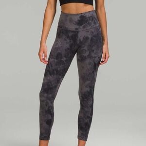 Lululemon Graphite Grey Align Diamond Dye Leggings Pants | Size 4, 25” EUC